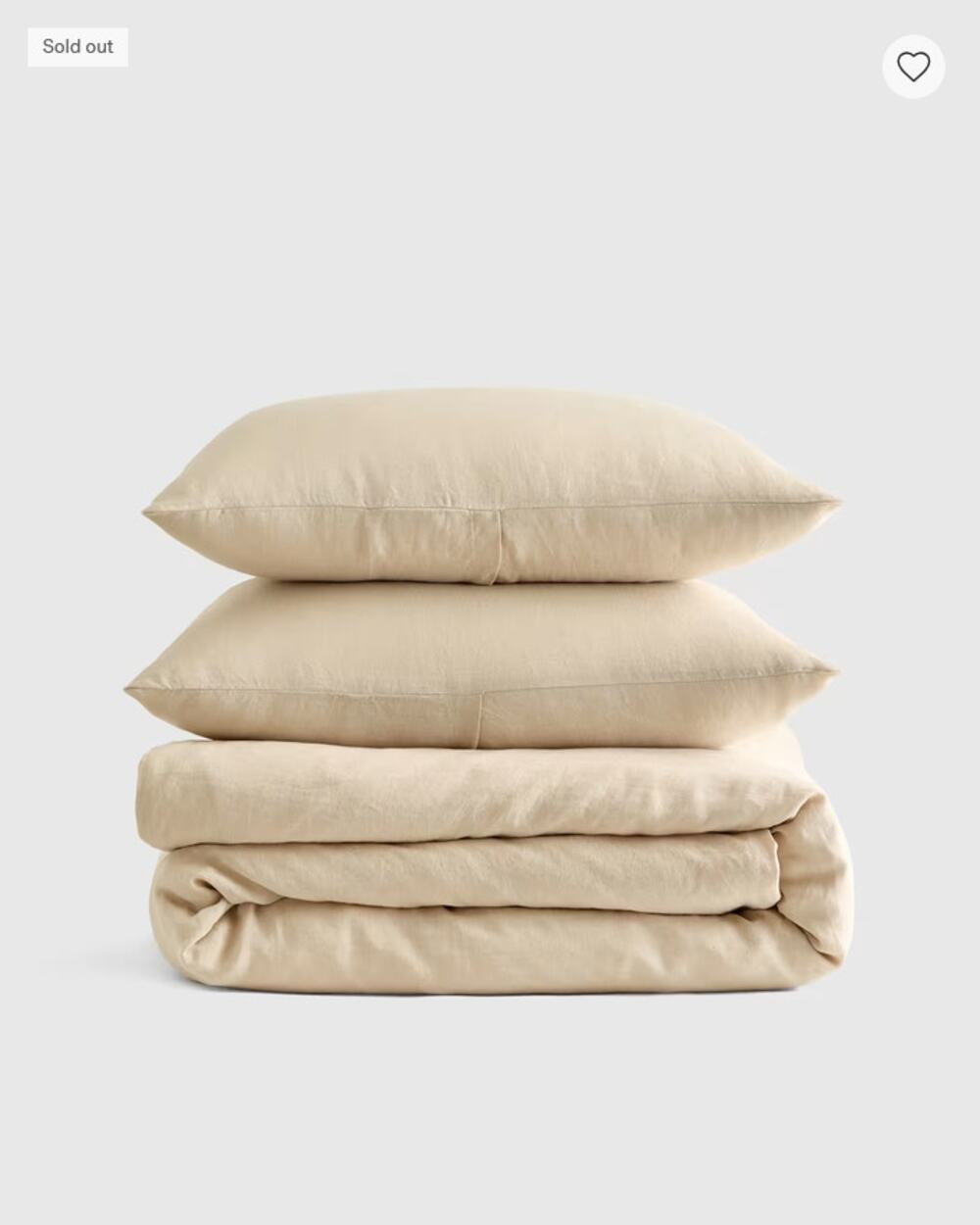 Quince European Linen Duvet Cover Set Queen Oat